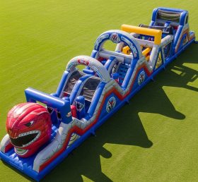 T7-4322 Power Rangers Theme Inflatable Obstacle Course