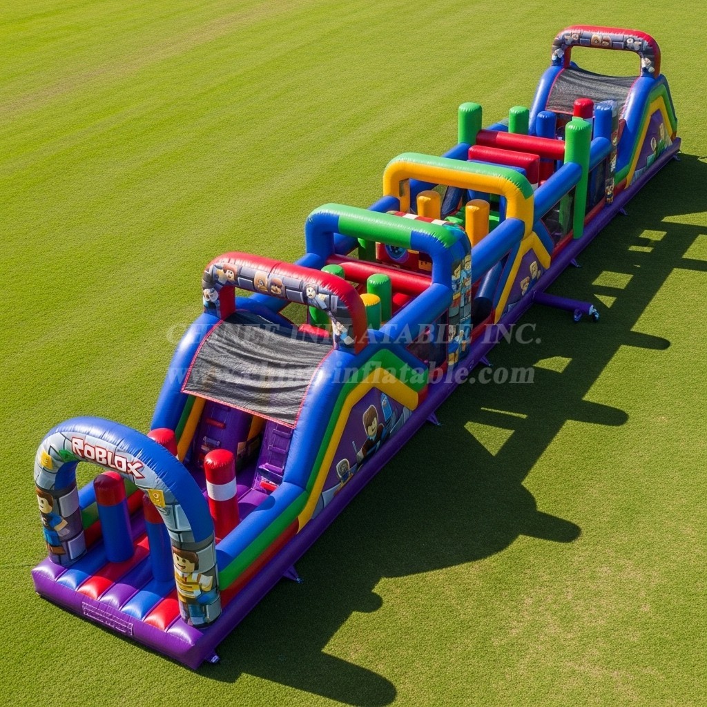T7-4330 Roblox Theme Inflatable Obstacle Course