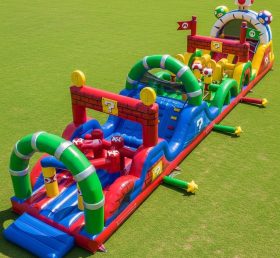 T7-4387 Super Mario Theme Inflatable Obstacle Course