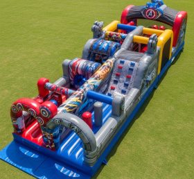 T7-4395 The Avengers Theme Inflatable Obstacle Course