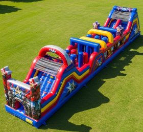 T7-4398 The Avengers Theme Inflatable Obstacle Course