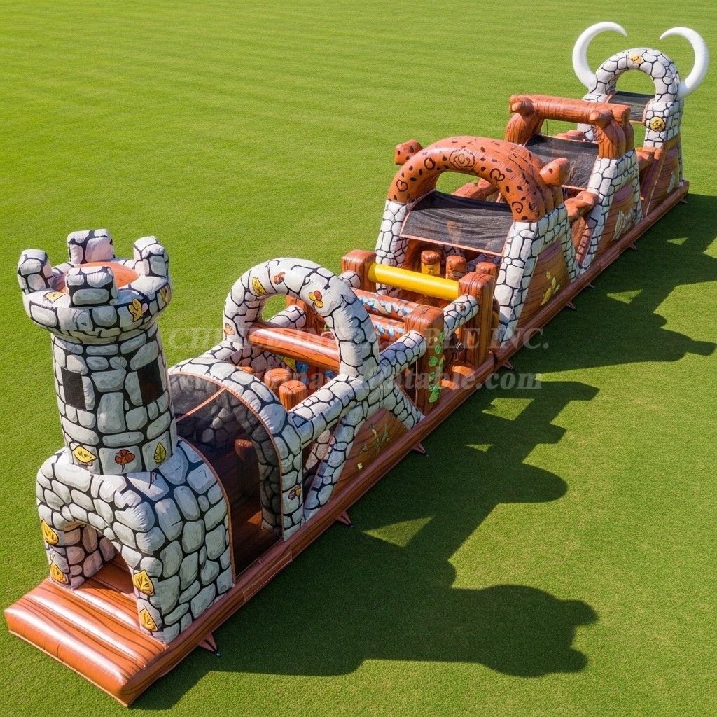 T7-4401 The Flintstones Theme Inflatable Obstacle Course