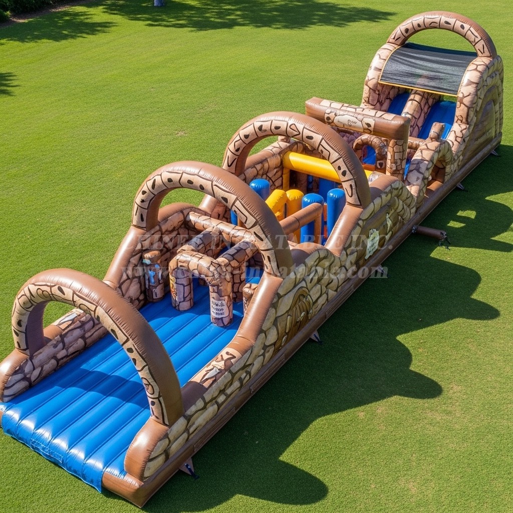T7-4402 The Flintstones Theme Inflatable Obstacle Course