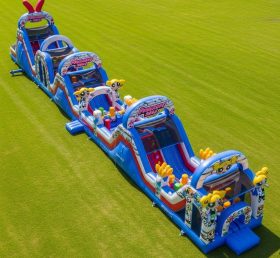 T7-4413 The Powerpuff Girls Theme Inflatable Obstacle Course