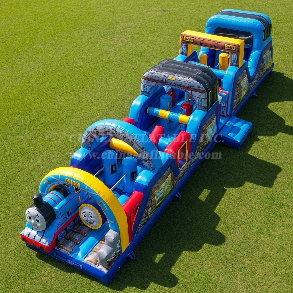 T7-4424 Thomas & Friends Theme Inflatable Obstacle Course