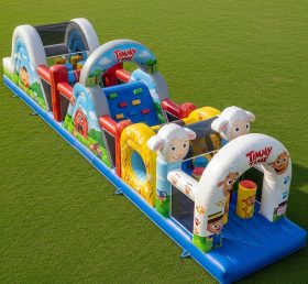 T7-4431 Timmy Time Theme Inflatable Obstacle Course