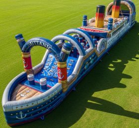 T7-4438 Titanic Theme Inflatable Obstacle Course