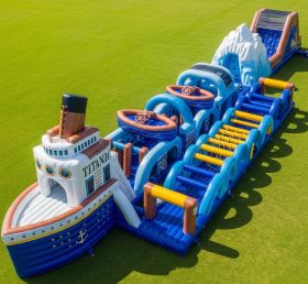 T7-4441 Titanic Theme Inflatable Obstacle Course