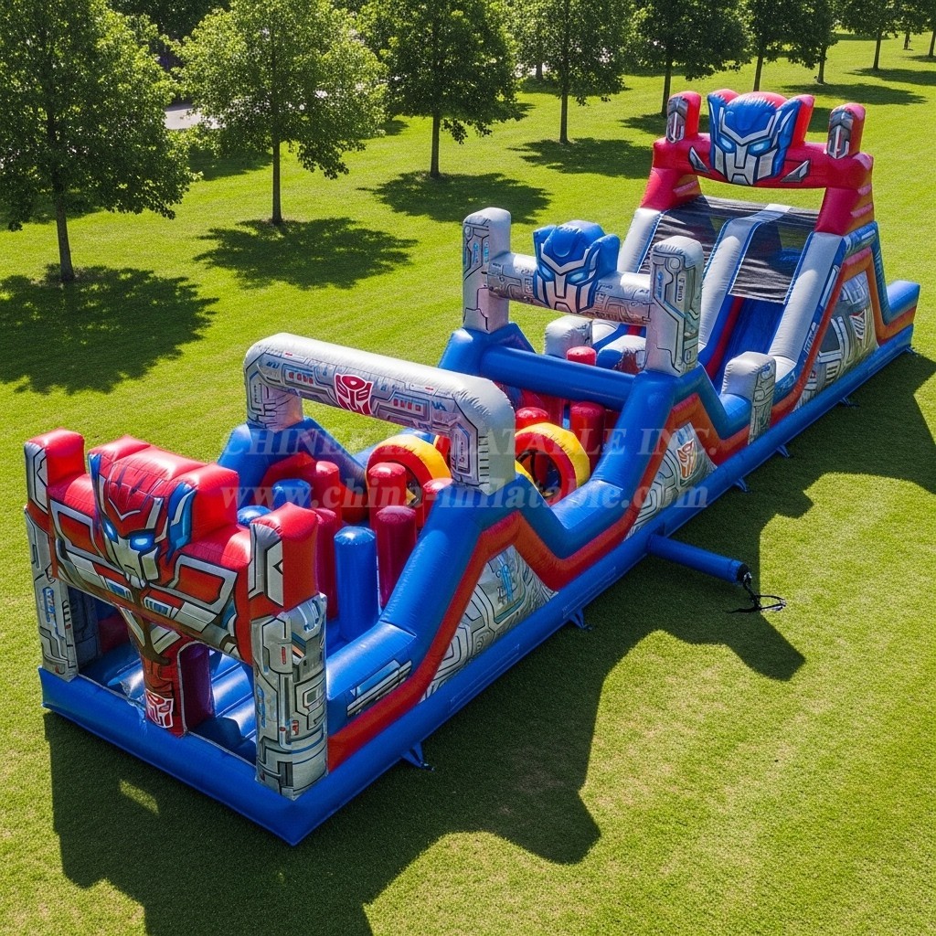 T7-4450 Transformers Theme Inflatable Obstacle Course
