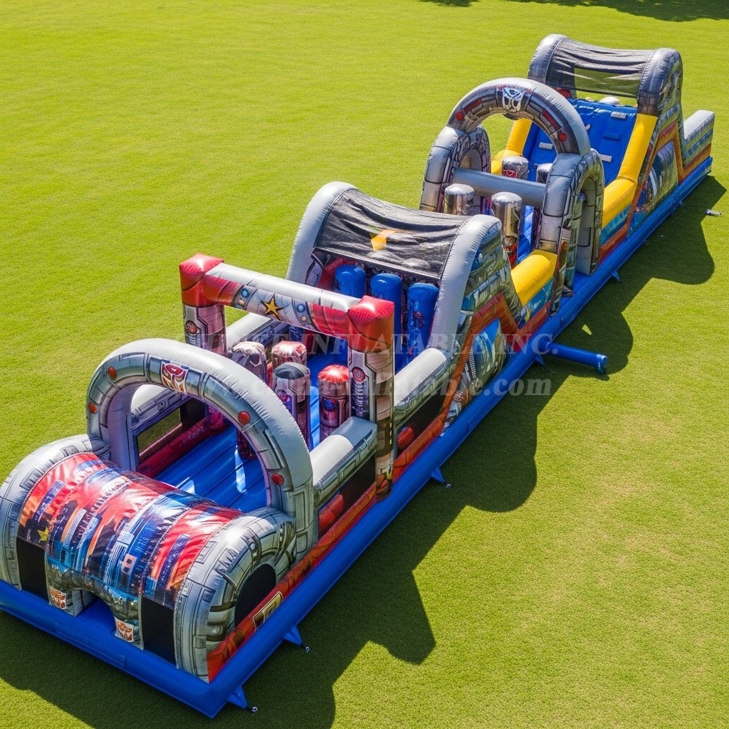T7-4453 Transformers Theme Inflatable Obstacle Course