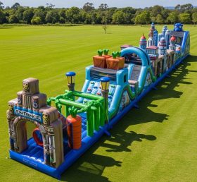 T7-4470 Zootopia Theme Inflatable Obstacle Course