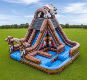 T8-5442 American Indian Theme Inflatable Water Slide
