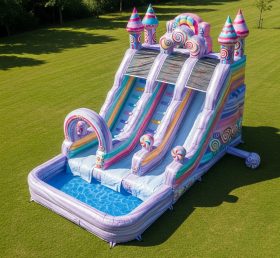 T8-5470 Candy Theme Inflatable Water Slide