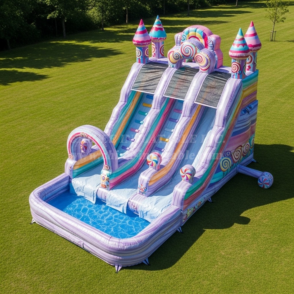 T8-5470 Candy Theme Inflatable Water Slide