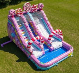 T8-5473 Candy Theme Inflatable Water Slide