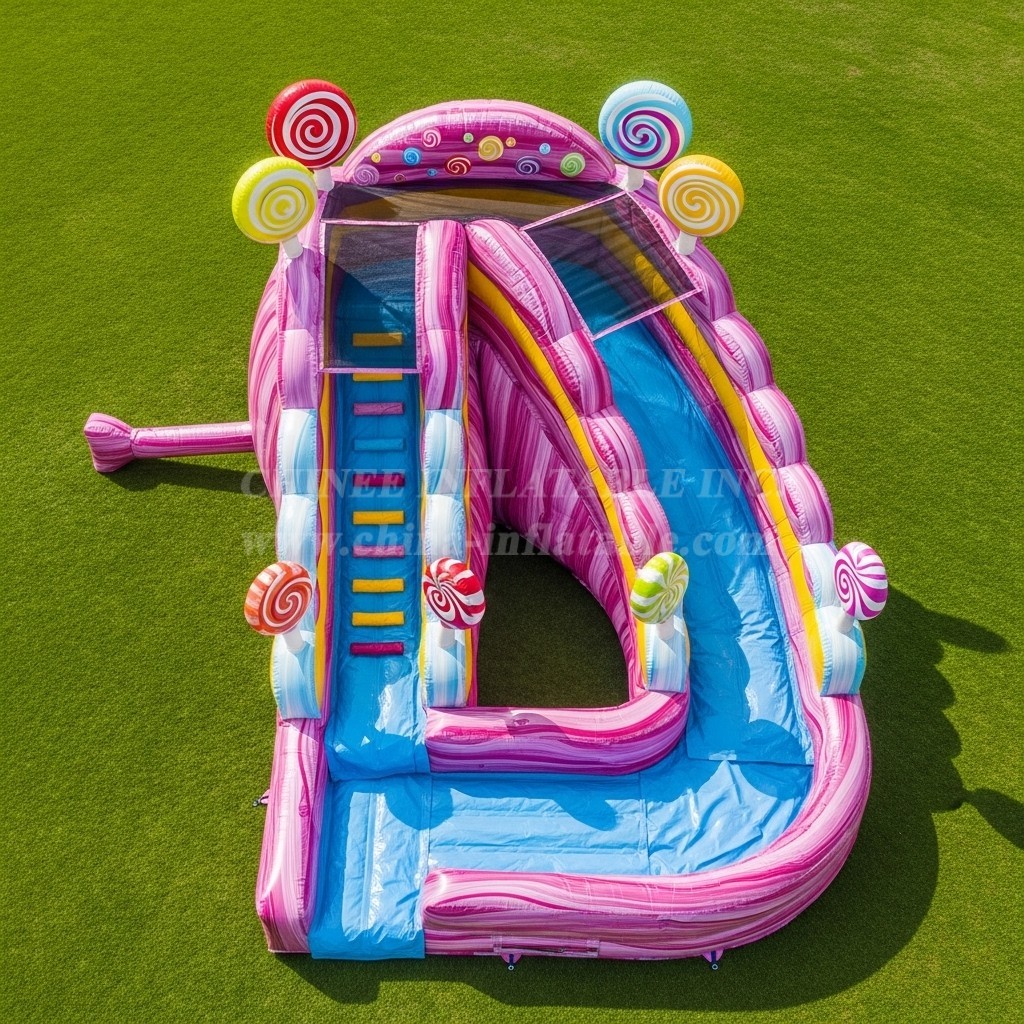 T8-5474 Candy Theme Inflatable Water Slide