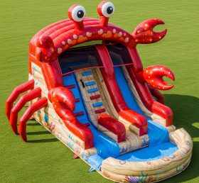 T8-5510 Crab Theme Inflatable Water Slide