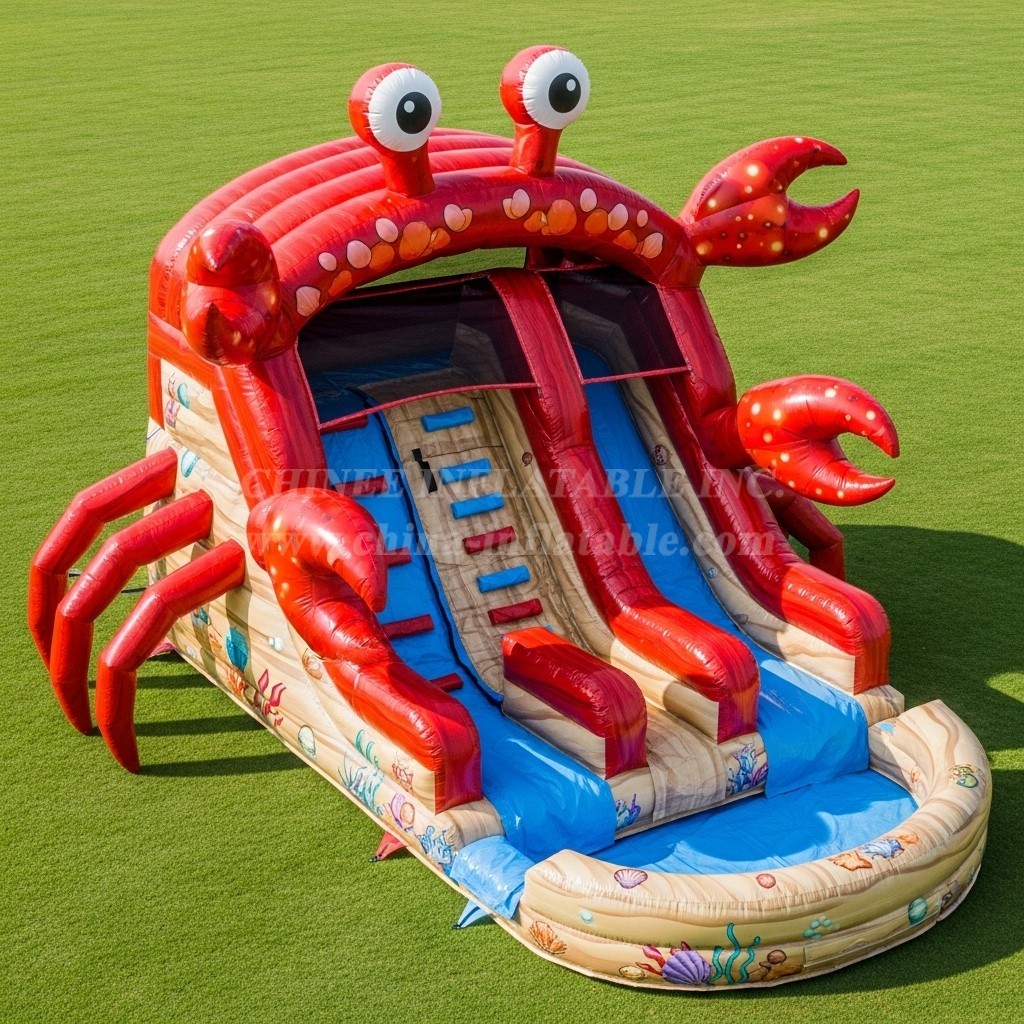 T8-5510 Crab Theme Inflatable Water Slide
