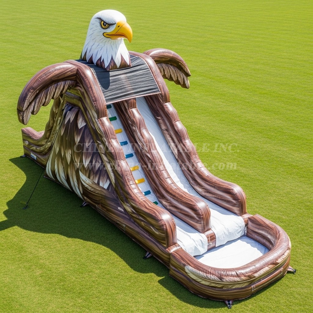T8-5561 Eagle Theme Inflatable Water Slide
