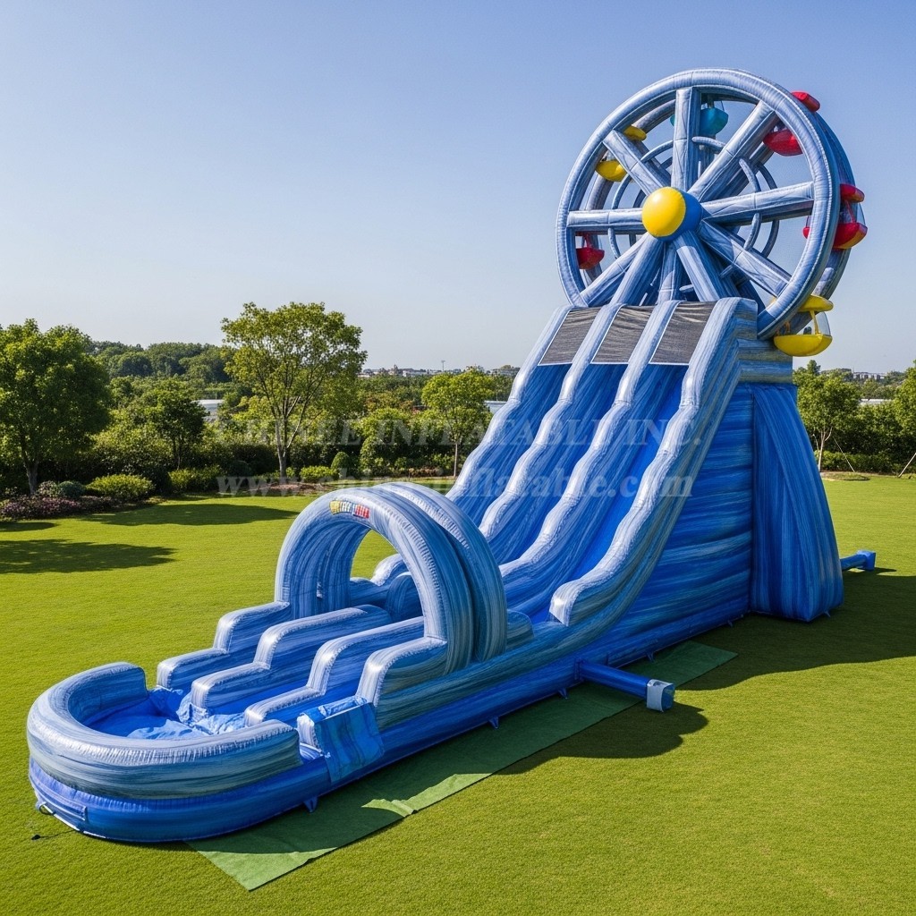 T8-5587 Ferris Wheel Theme Inflatable Water Slide