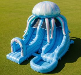 T8-5637 Jellyfish Theme Inflatable Water Slide