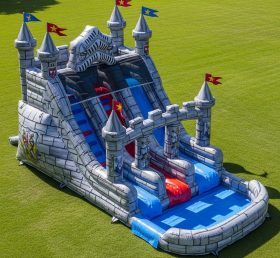 T8-5657 Knight Theme Inflatable Water Slide