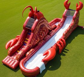T8-5668 Lobster Theme Inflatable Water Slide
