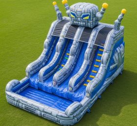 T8-5783 Robot Theme Inflatable Water Slide