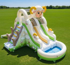 T8-5805 Sheep Theme Inflatable Water Slide