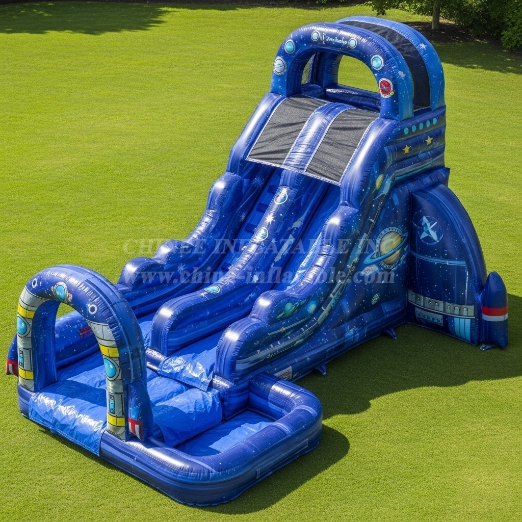 T8-5820 Space Theme Inflatable Water Slide