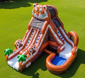 T8-5830 Tiger Theme Inflatable Water Slide