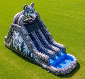 T8-5891 Wolf Theme Inflatable Water Slide