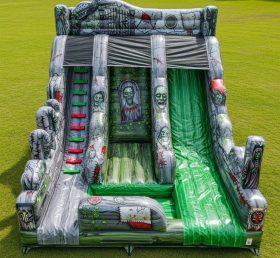 T8-5904 Zombie Theme Inflatable Water Slide
