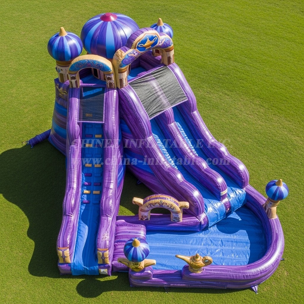 T8-7104 Aladdin Theme Inflatable Water Slide