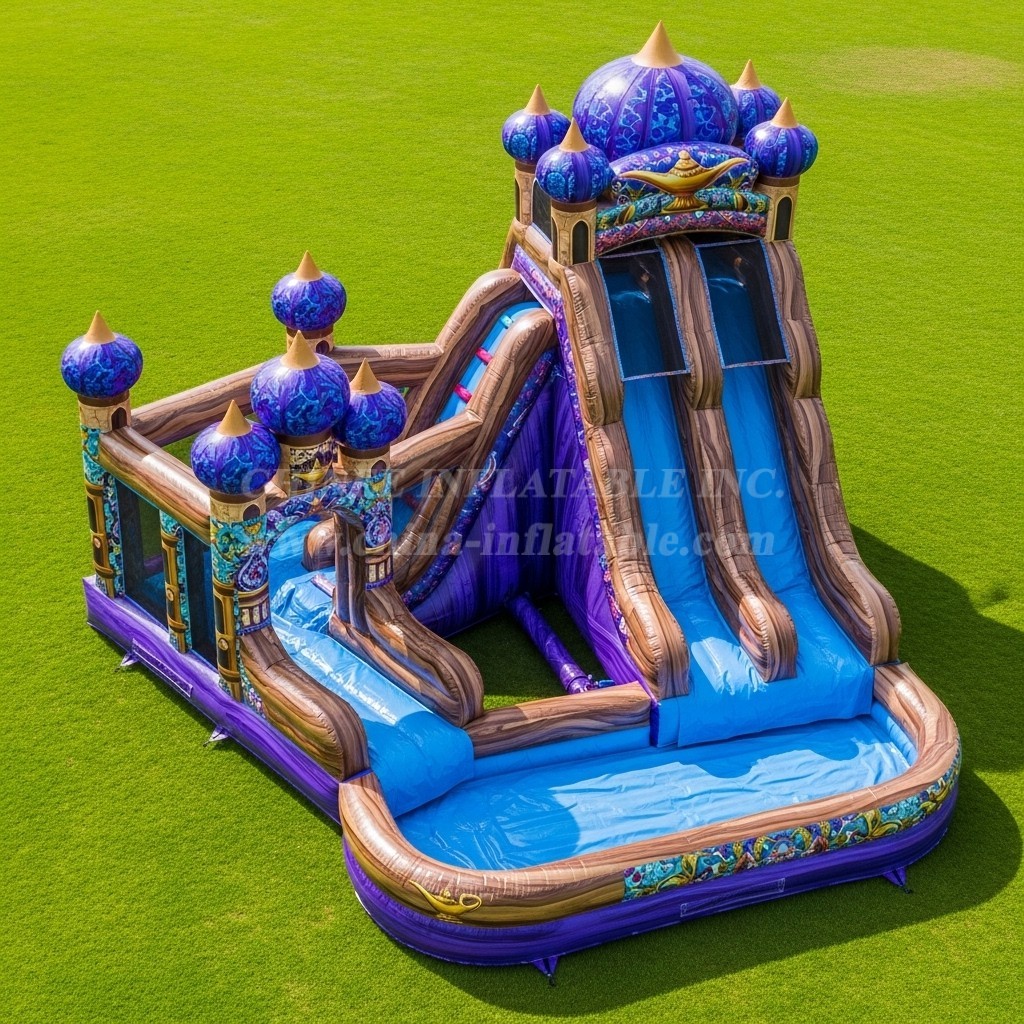 T8-7105 Aladdin Theme Inflatable Water Slide