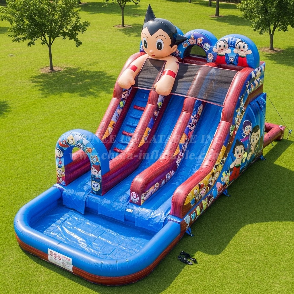 T8-7116 Astro Boy Theme Inflatable Water Slide