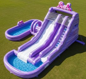 T8-7130 Barbie Theme Inflatable Water Slide