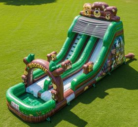 T8-7182 Boonie Bears Theme Inflatable Water Slide