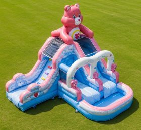 T8-7184 Care Bears Theme Inflatable Water Slide