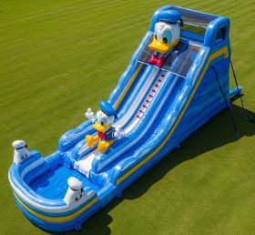 T8-7211 Donald Duck Theme Inflatable Water Slide