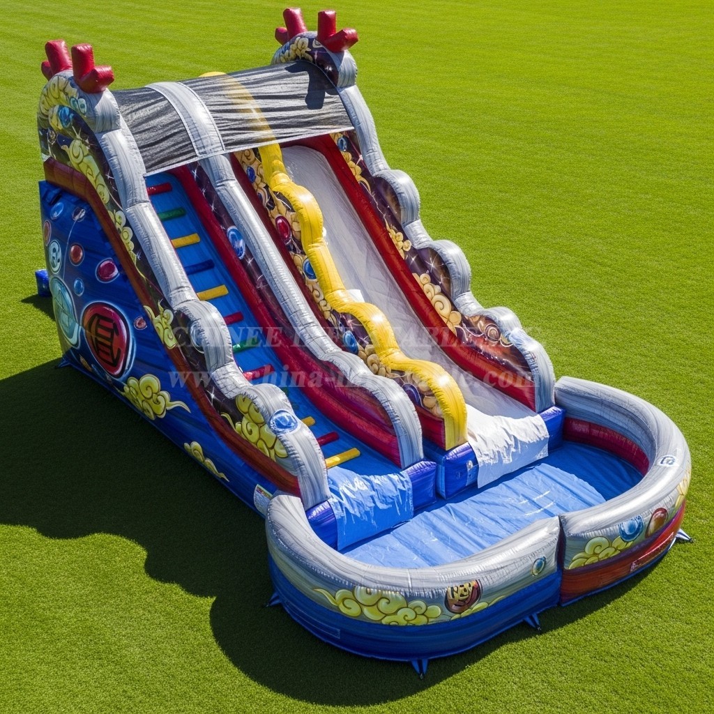 T8-7225 Dragon Ball Theme Inflatable Water Slide