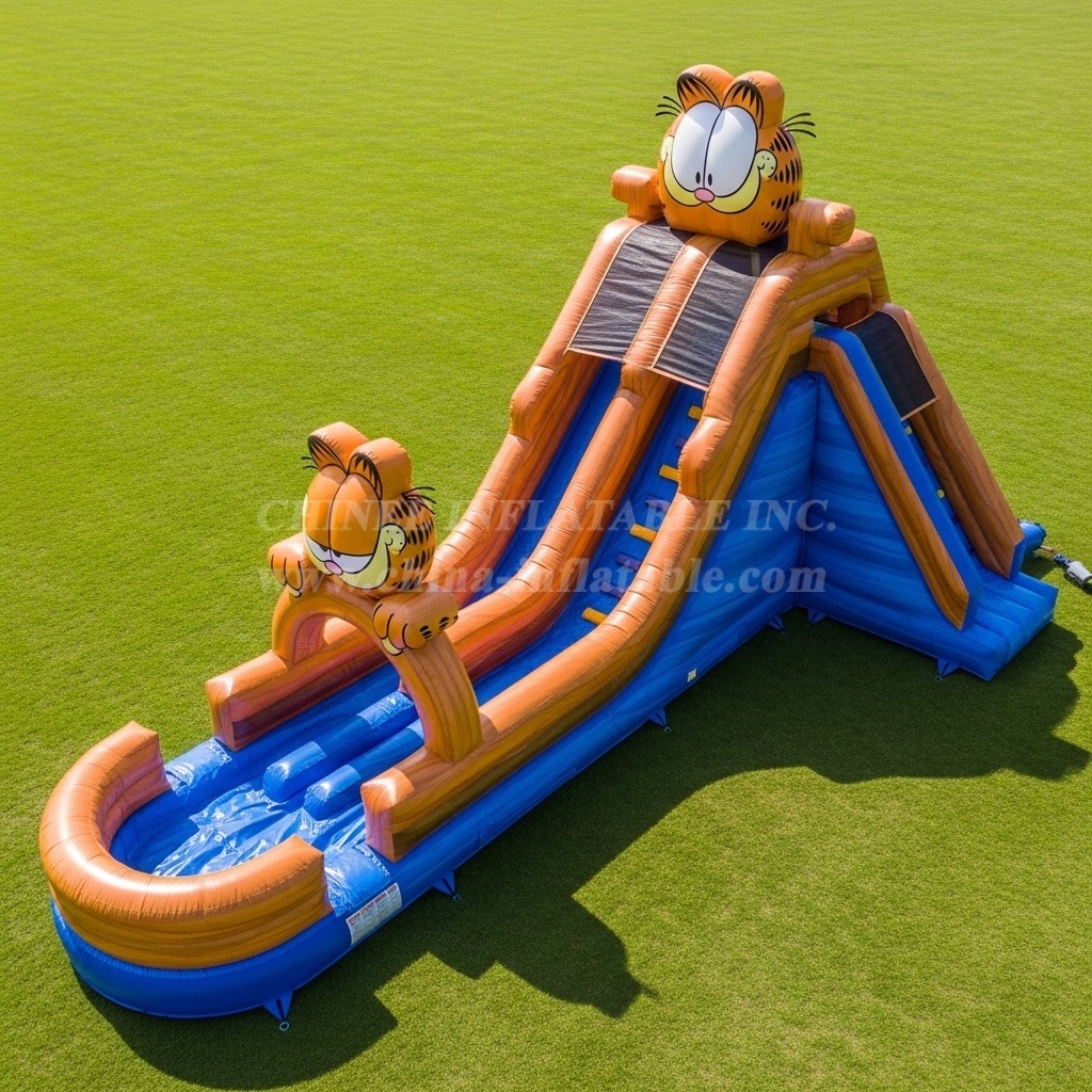 T8-7241 Garfield Theme Inflatable Water Slide
