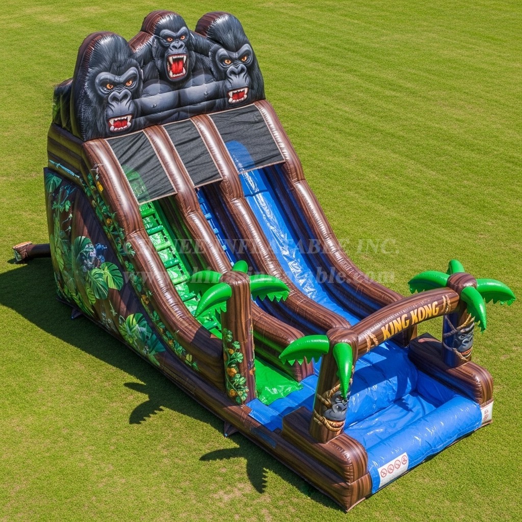 T8-7279 King Kong Theme Inflatable Water Slide