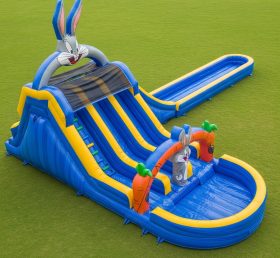 T8-7303 Looney Tunes Theme Inflatable Water Slide