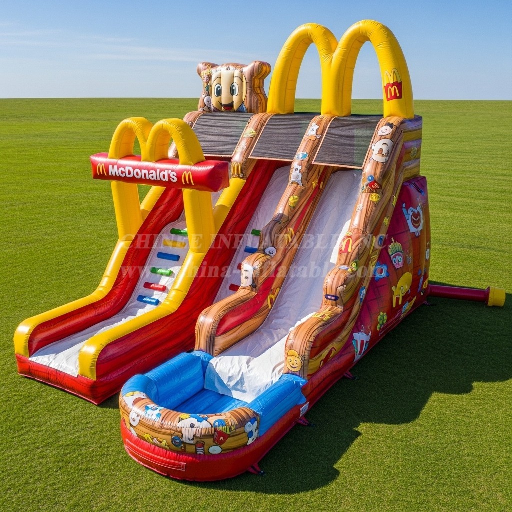 T8-7314 McDonald Theme Inflatable Water Slide