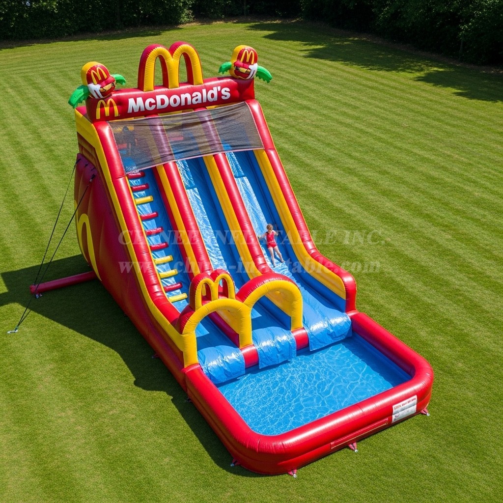 T8-7315 McDonald Theme Inflatable Water Slide