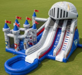 T8-7366 Nella Knight Theme Inflatable Water Slide