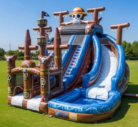T8-7374 One Piece Theme Inflatable Water Slide
