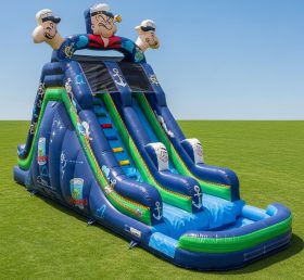 T8-7410 Popeye Theme Inflatable Water Slide