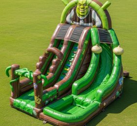 T8-7457 Shrek Theme Inflatable Water Slide